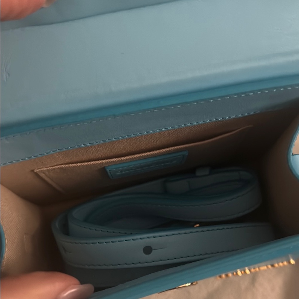 Jacquemus Blue Mini Bag with Geometric Design - Picture 3 of 4